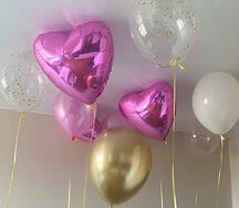 Воздушные шары Розовое золото