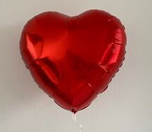 Воздушный шар Красное сердце