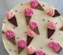 Бенто-торт узор мороженое