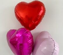 Воздушные шары 3 сердца