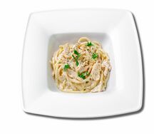 Паста с шампиньонами