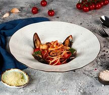 Спагетти с морепродуктами