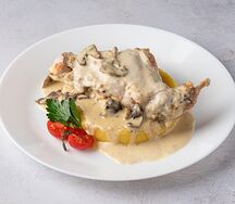 Мамалыга с кроликом