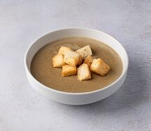 Грибной суп-пюре с гренками