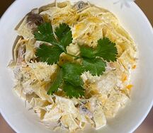 Паста с курочкой и грибами