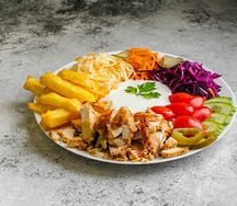 Шаверма на тарелке