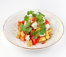 Хрустящие баклажаны с фермерским сыром
