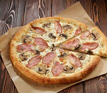 Пицца Грибная с ветчиной