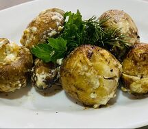 Шампиньоны на мангале