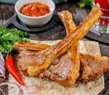 Шашлык из бараньей корейки