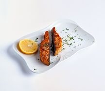 Семга на гриле