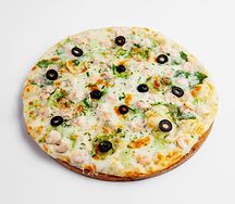 Пицца с креветками