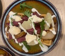 Вафля с пармской ветчиной