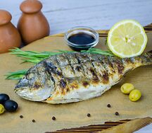 Дорадо на мангале