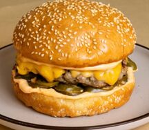 Бургер Острый сальса