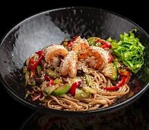 Лапша с морепродуктами