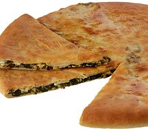 Осетинский рыбный пирог с сыром и шпинатом