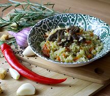 Плов с говядиной