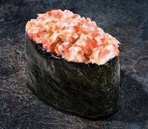 Острые суши со снежным крабом