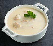 Крем-суп с курицей