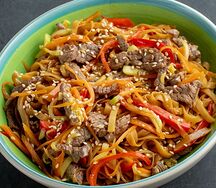 Wok с говядиной