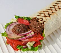 Мини-шаверма с фалафелем