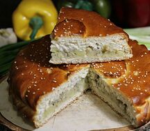 Мини пирог с Картофелем и грибами