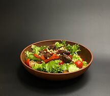 Тёплый салат с куриной печенью