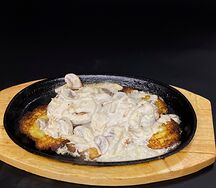 Драники со свининой и грибами