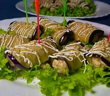 Рулет из баклажанов 