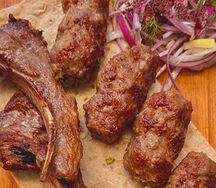 Баранья корейка и люля из баранины 