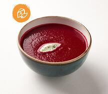 Свекольный крем-суп с творожным сыром