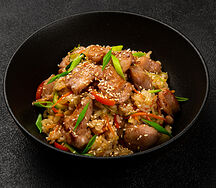 Рис с курицей терияки