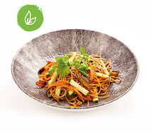 Гречневая лапша с грибами шиитаке и овощами