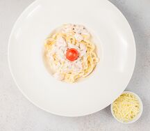 Паста с лососем