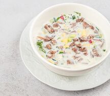 Окрошка с говядиной