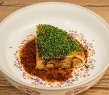 Кулебяка с капустой и трюфелем