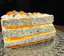 Торт Маковый с облепихой