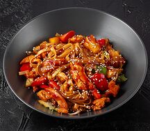 Курица по-тайски с ананасом