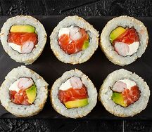 Маки-ролл Лосось-креветка