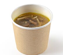 Суп-лапша с грибами и курицей 