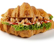 Круассан Цезарь с креветками