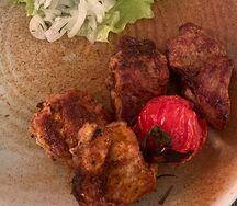 Шашлык из cвинoй шеи с луком