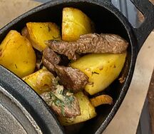 Картофель по-домашнему с говядиной