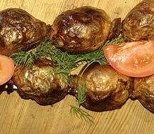 Молодой картофель на углях