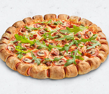 Пицца Итальяна с вяленными томатами и каперсами Хот-Дог Борт D36