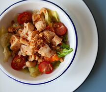 Салат с курицей су-вид