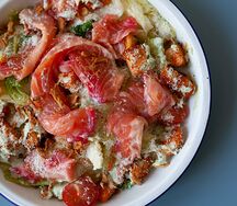 Салат с лососем