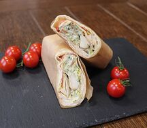 Сэндвич-ролл с курицей цезарь