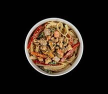 Лапша Удон с морепродуктами в сливочном соусе
